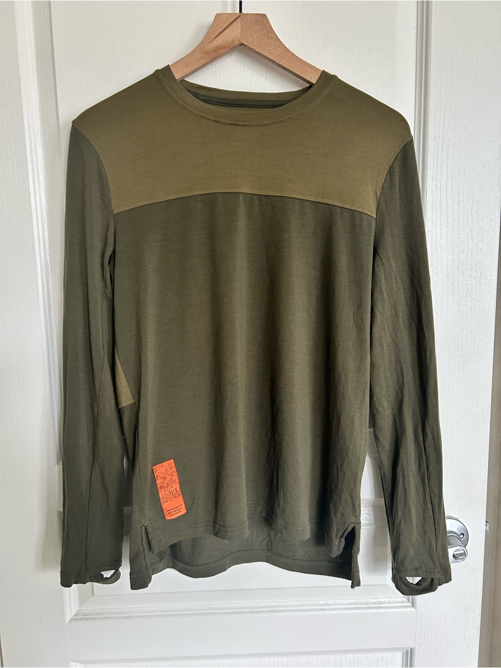 Tracksmith Off Roads Long Sleeve hiking tshirt